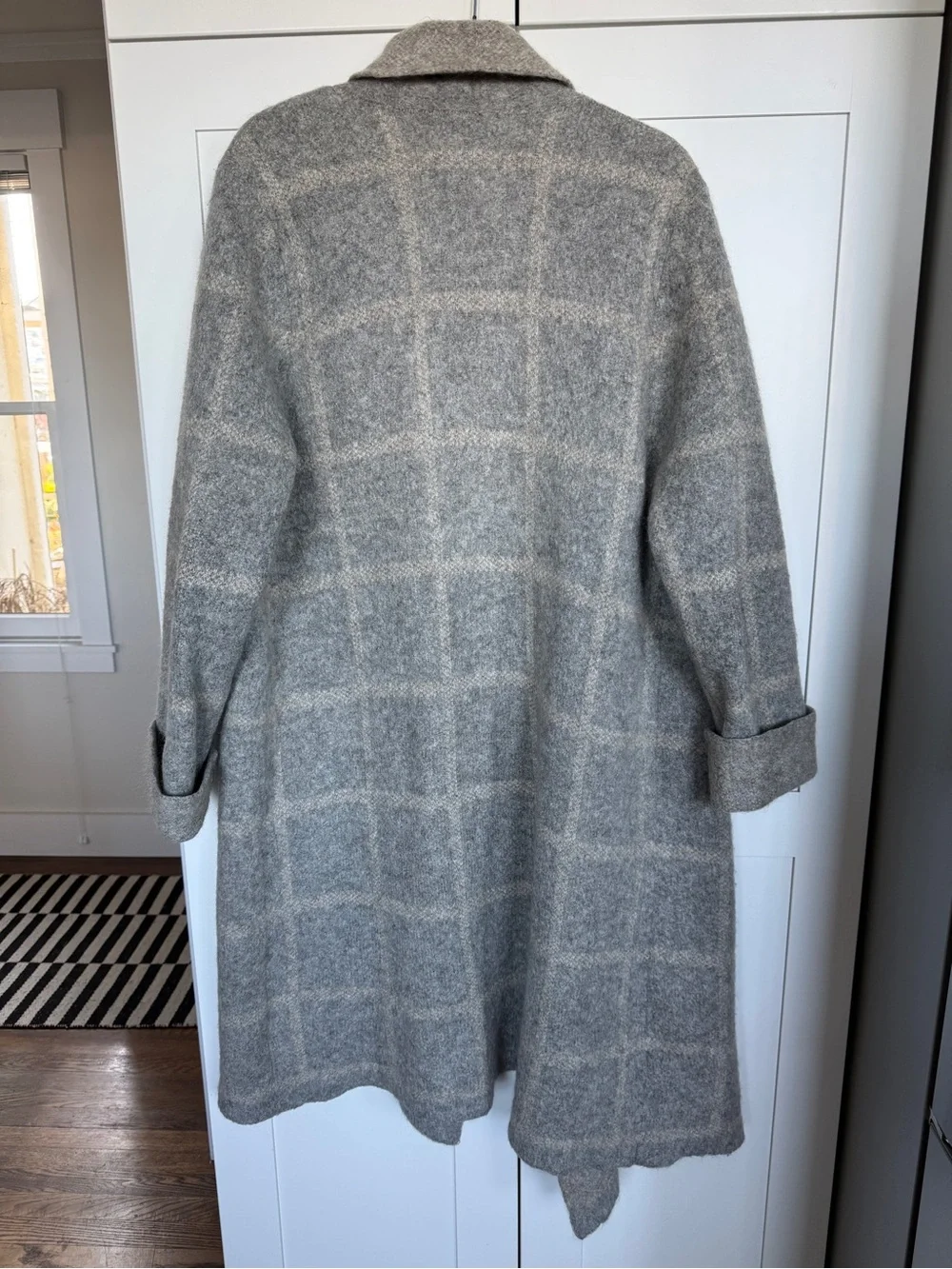 Eileen Fisher Gray Wool Open Cardigan Sweater - Picture 2 of 4